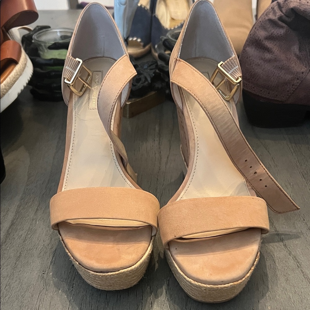 ANTONIO MELANI Tan Platform Sandals